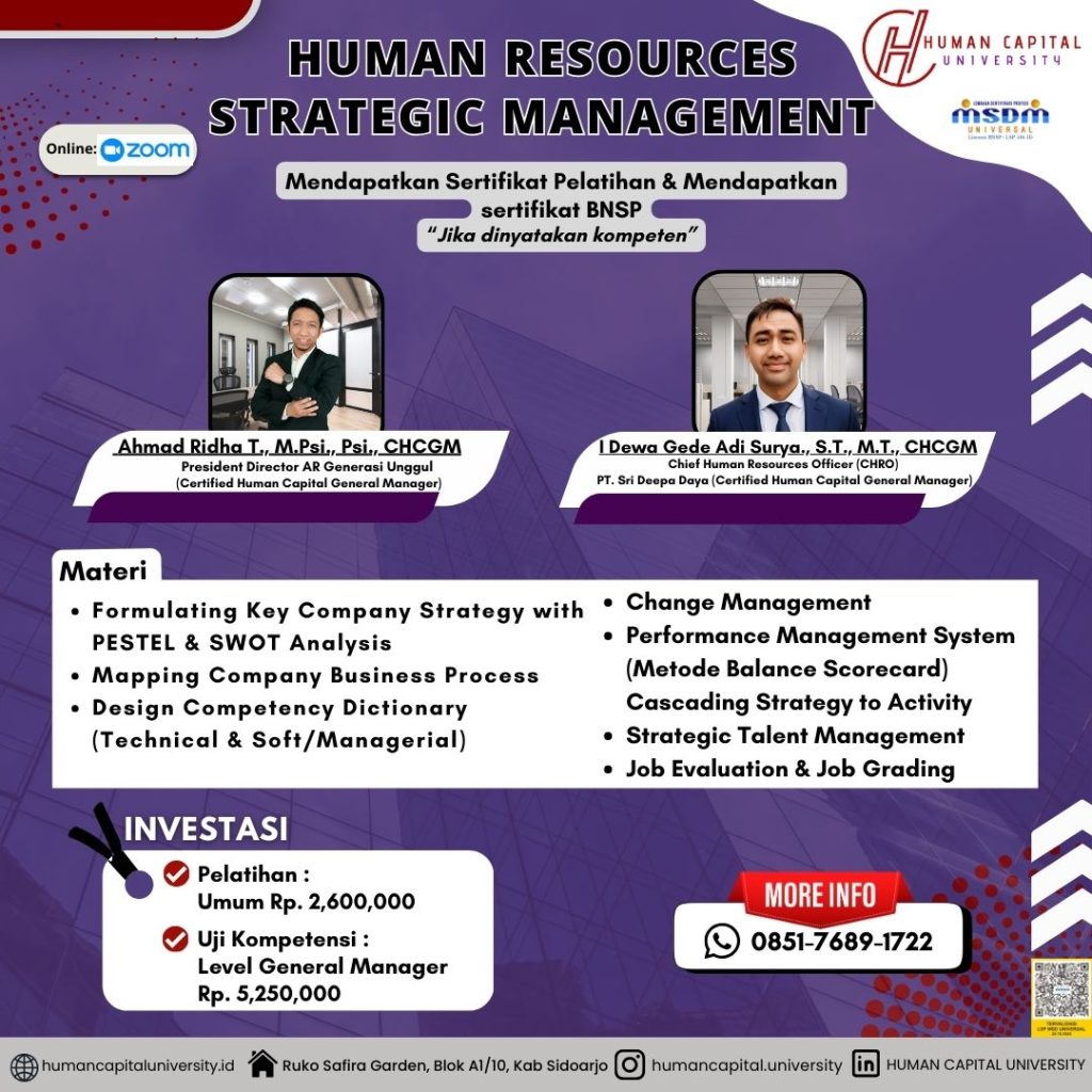 Pelatihan HRD Bersertifikat