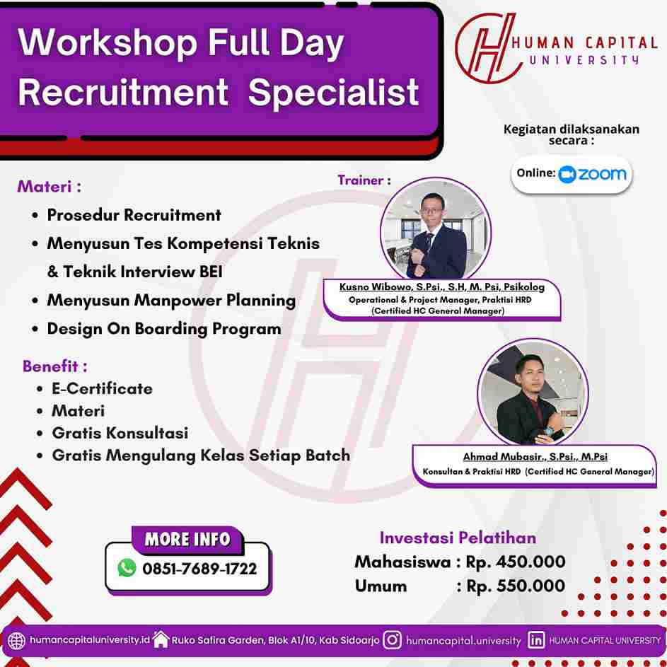 Workshop Recruitment