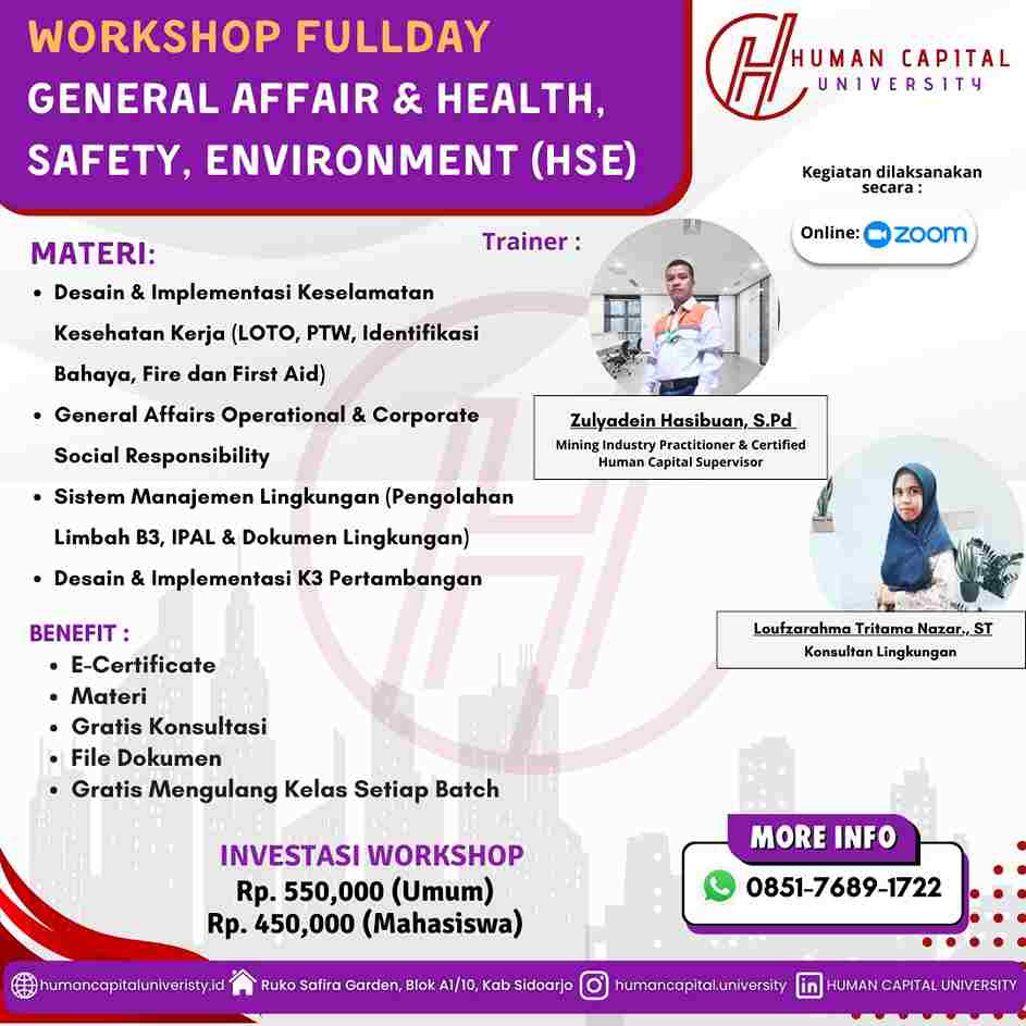 Workshop GA HSE