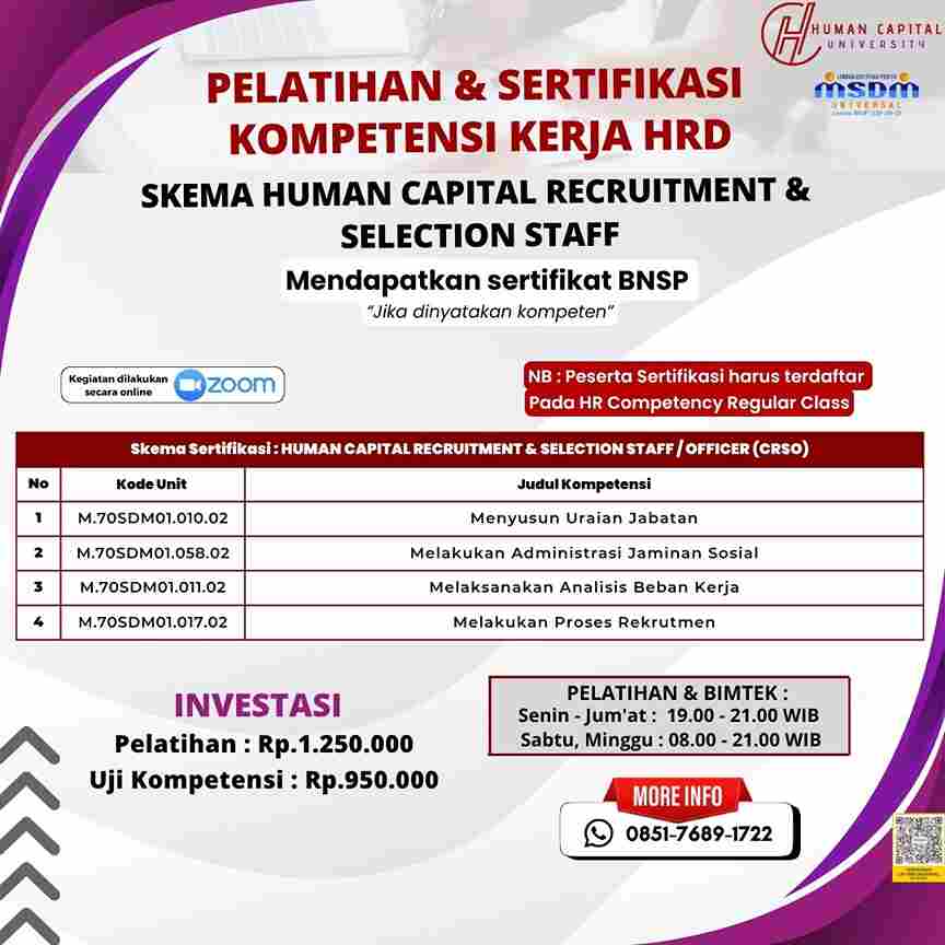 Sertifikasi HRD Rekrutmen